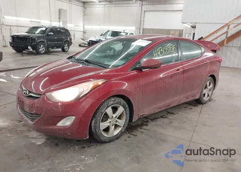 2013 Hyundai Elantra Gls z USA, uszkodzony, nr VIN 5NPDH4AE7DH443041